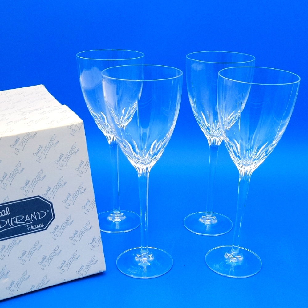 JG Durand Crystal Wine Glass Set
